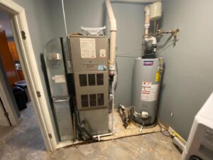 Furnace air and tankless water heater install, Belleville mi